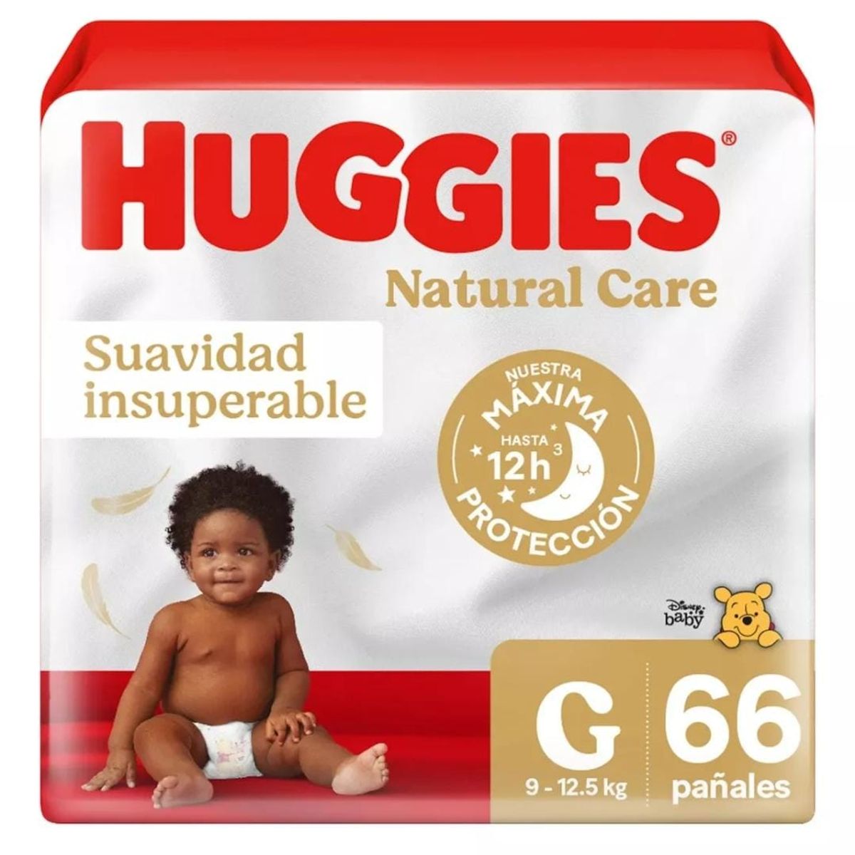 HUGGIES - Maleta Huggies Natural Care G 66 Unidades
