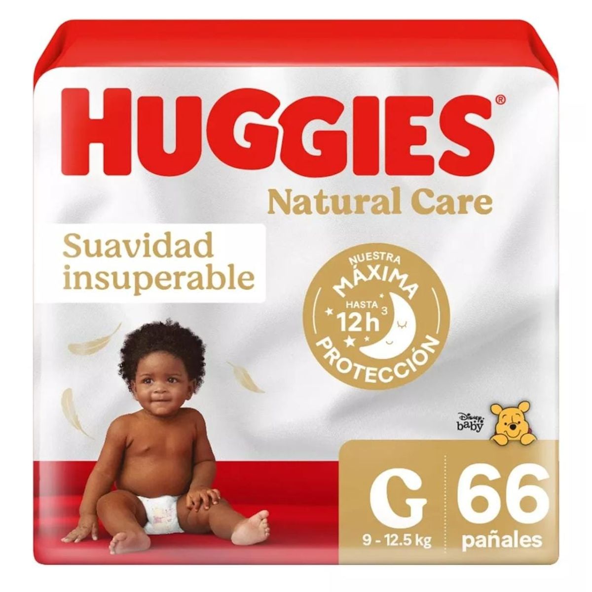 HUGGIES - Maleta Huggies Natural Care G 66 Unidades