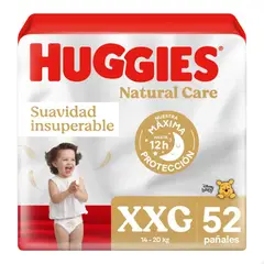 HUGGIES - Maleta Natural Care XXG 52 Unidades