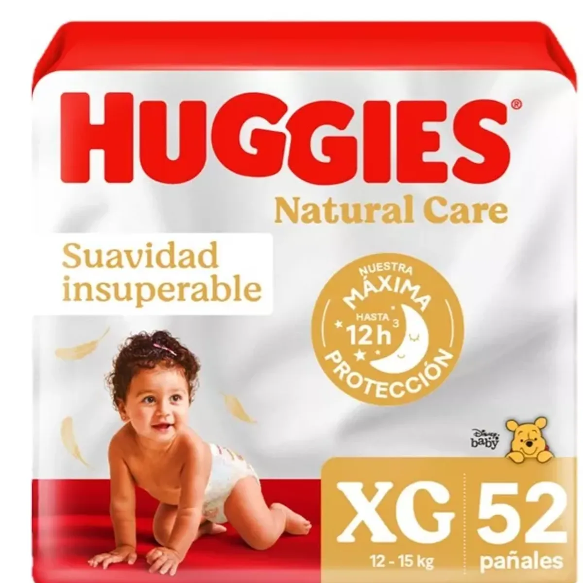 HUGGIES - Maleta Huggies Natural Care XG 52 Unidades