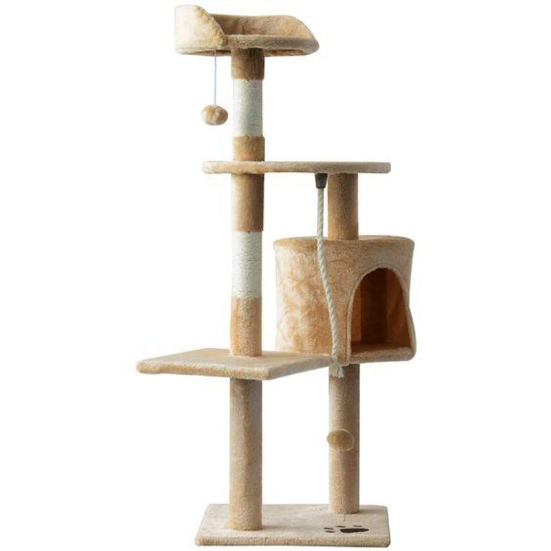 GENERICO - Rascador Para Gato Torre Árbol 1.11 Metros De Altura