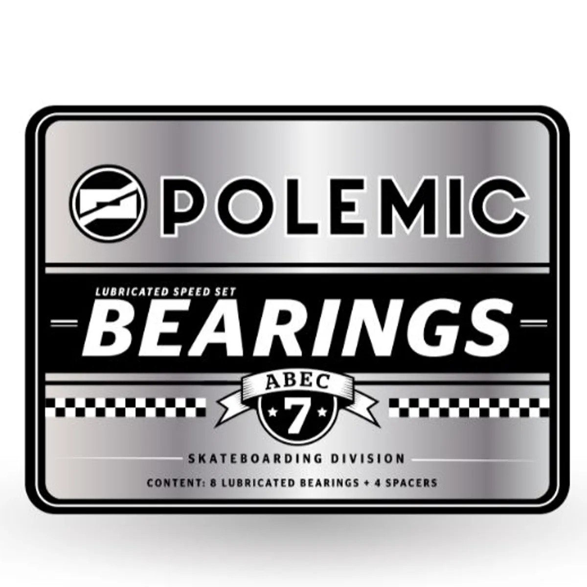 POLEMIC - Rodamientos Skate ABEC 7 - Set De 8 Rodamientos Polemic