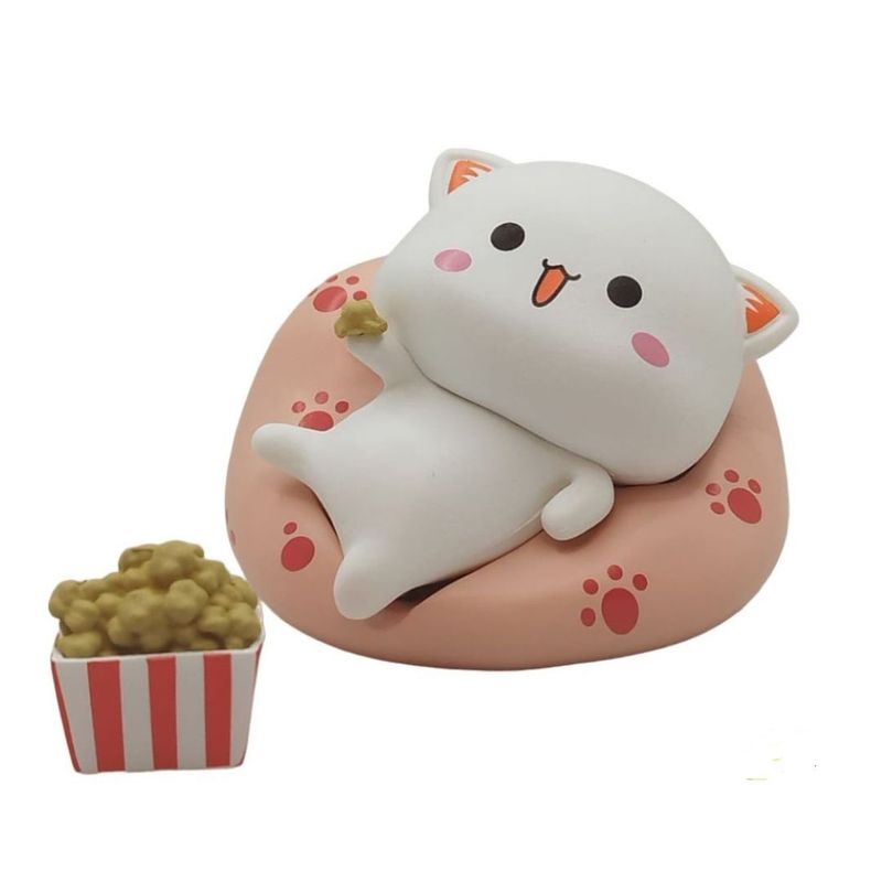 GENERICO - Figura gatitos de amor Peach palomitas de maíz