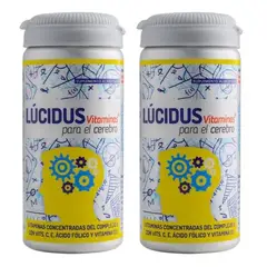 VITAL AND YOUNG - Lucidus Vitaminas B1 B2 B6 B9 B12 C D3 E Vy 2x30 Caps Para el Cerebro