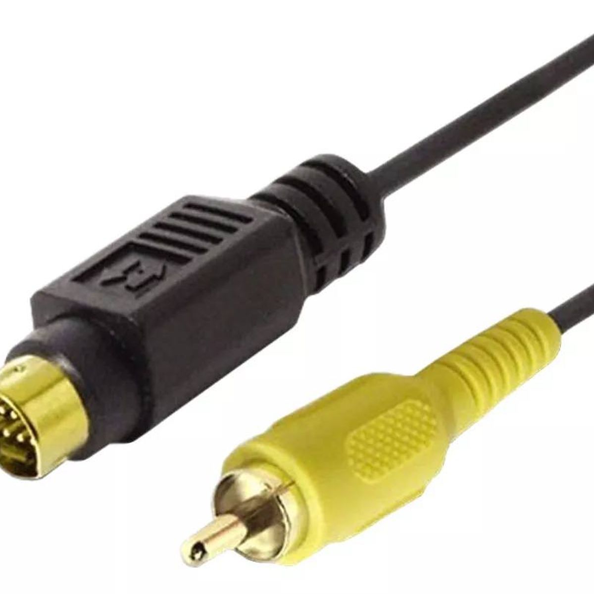 GENERICO - Cable Adaptador Rca S-video 7 Pines 1.45 m