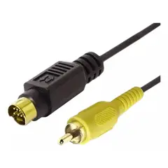 GENERICO - Cable Adaptador Rca S-video 7 Pines 1.45 m