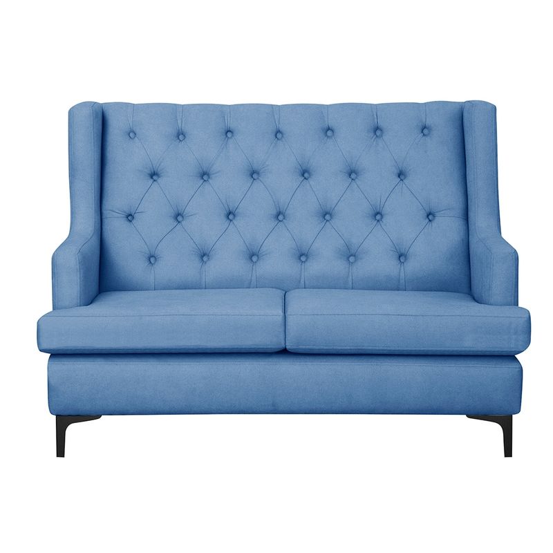 MASEL - Sofá 2c Escandinava azul petroleo 135 x 75x98