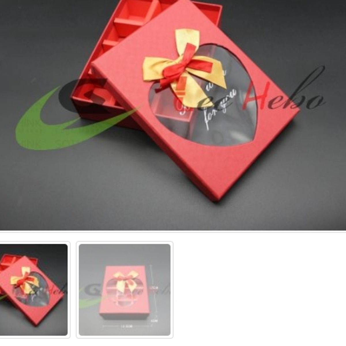 GENERICO - Caja Para Chocolate 12 Puestos Rojo