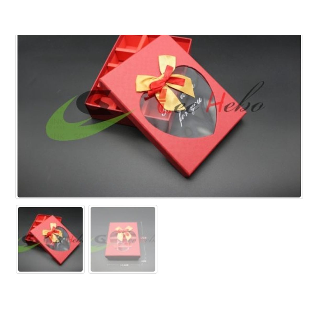 GENERICO - Caja Para Chocolate 12 Puestos Rojo