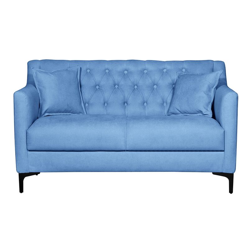 MASEL - Sofá 2c Royal Chenille Azul Petroleo135 x 75x80