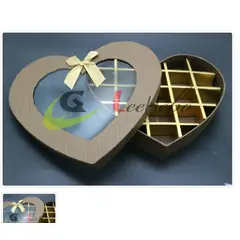 GENERICO - Caja Para Chocolate 18 Puesto Color Cafe