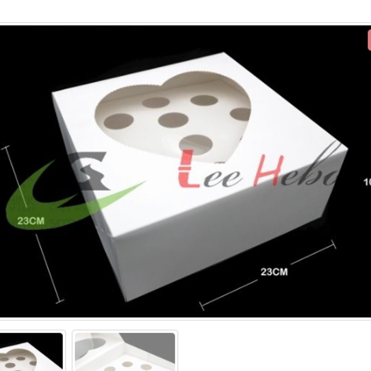 GENERICO - Caja Para Cupcake *10 Puestos 6 Unidades_