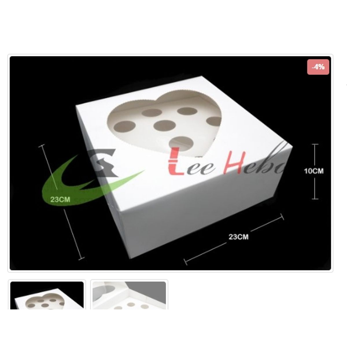 GENERICO - Caja Para Cupcake *10 Puestos 6 Unidades_