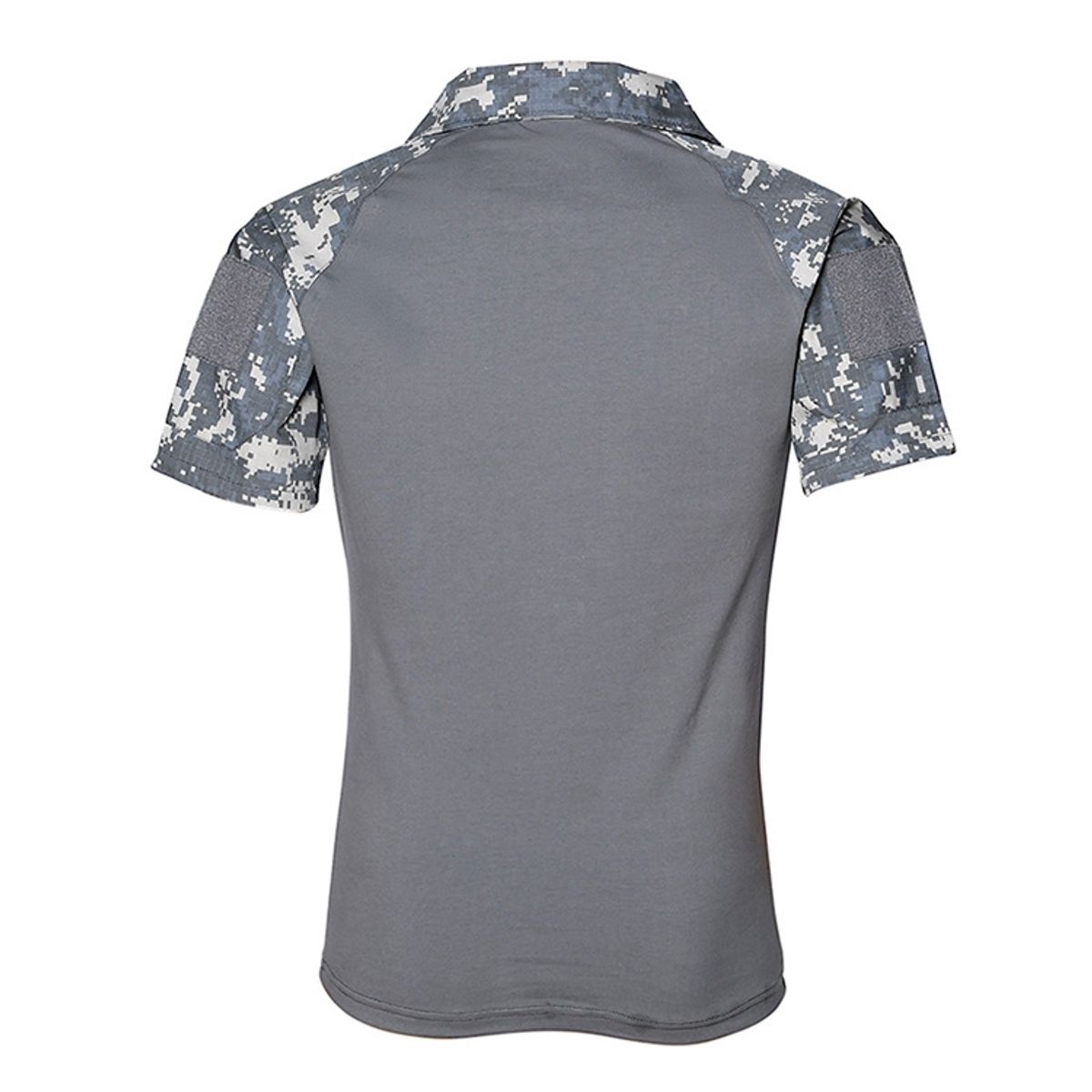 EDWINAYY - Playera Manga Corta Casual Cuello Cremallera V Para Hombre