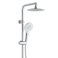 Columna de ducha redonda con Duchador Cromo