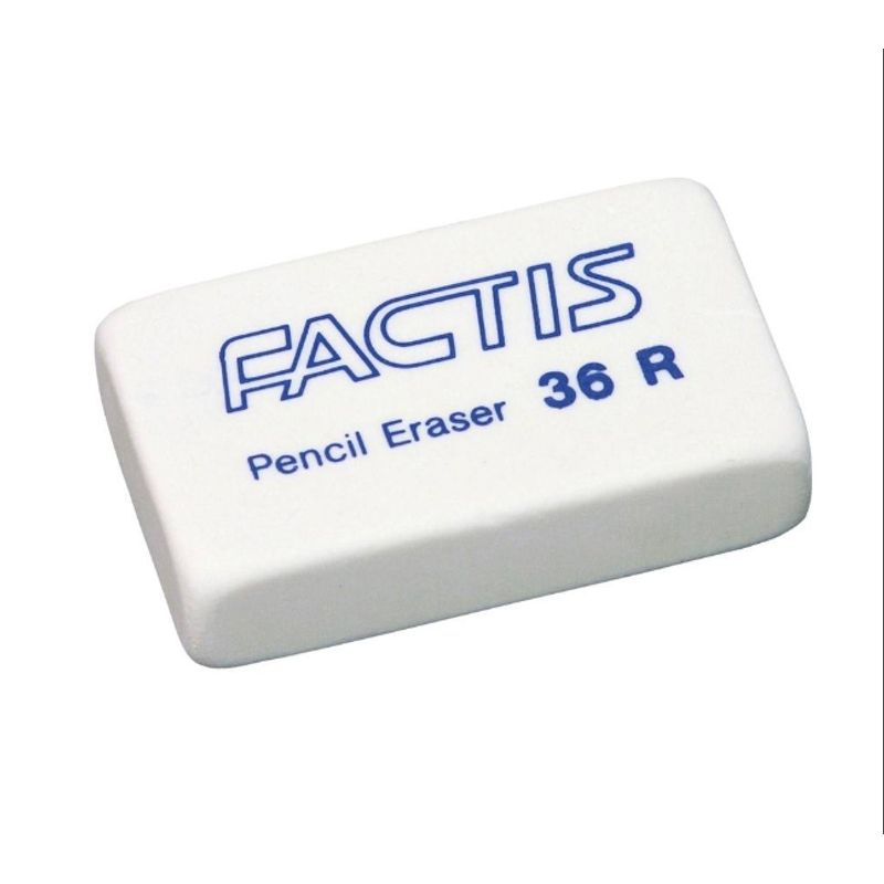 GENERICO - Borrador Blanco Factis Pencil Eraser 36RBorra