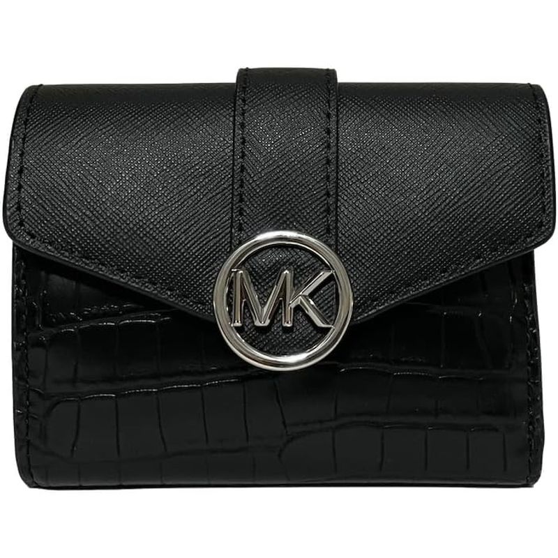 MICHAEL KORS - Billetera Michael Kors Carmen Cartera mediana con solapa Black