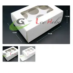 GENERICO - Caja Para Cupcake *6 Puestos – 6 Pcs