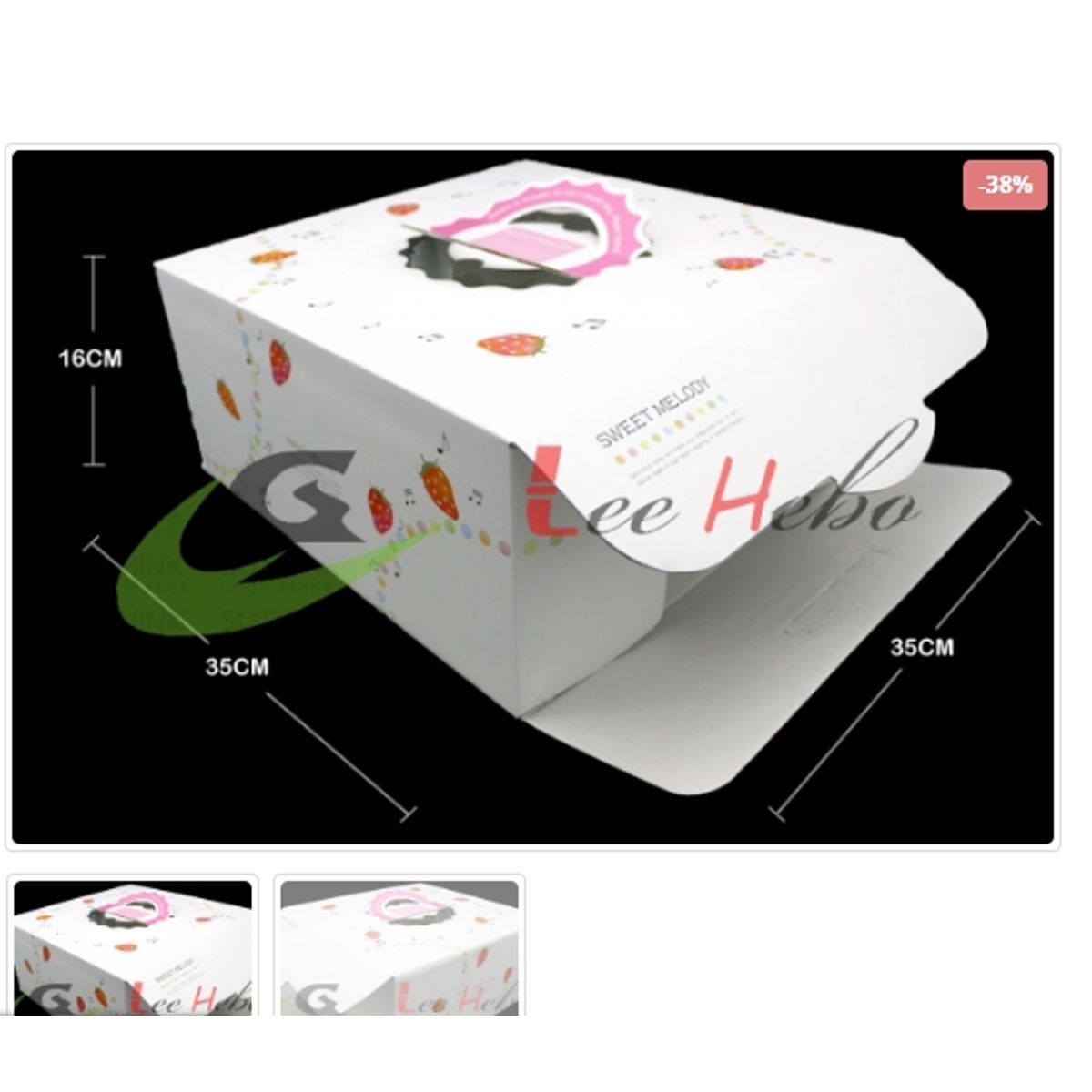 GENERICO - Caja Para Torta 14in X 6Pcs 35Cm