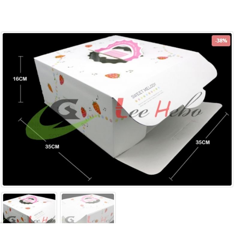 GENERICO - Caja Para Torta 14in X 6Pcs 35Cm