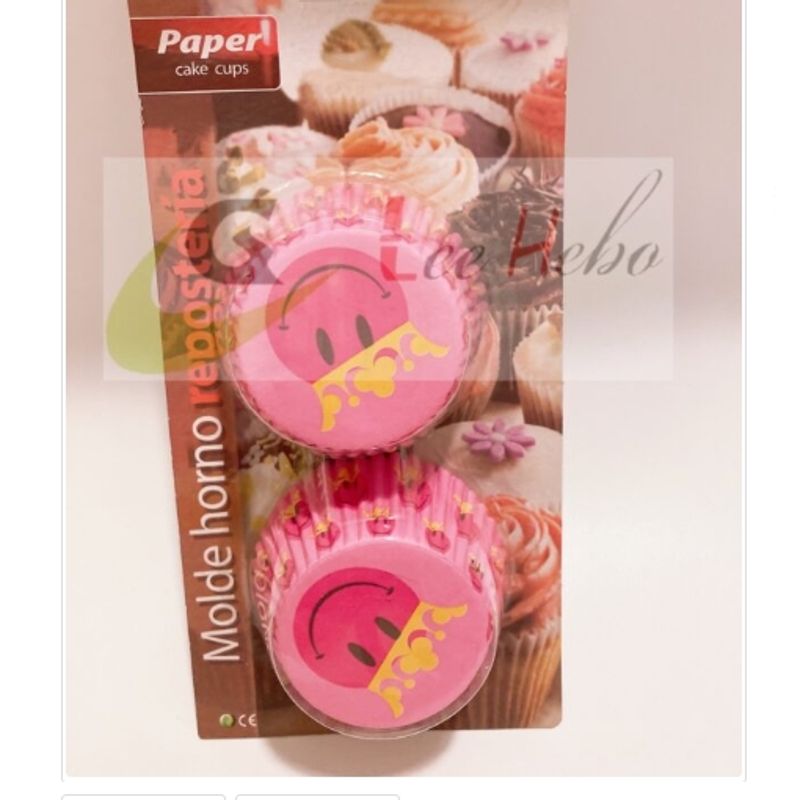 GENERICO - Capsula Cupcake 12cm Para Reposteria Rosa 100 Pcs.