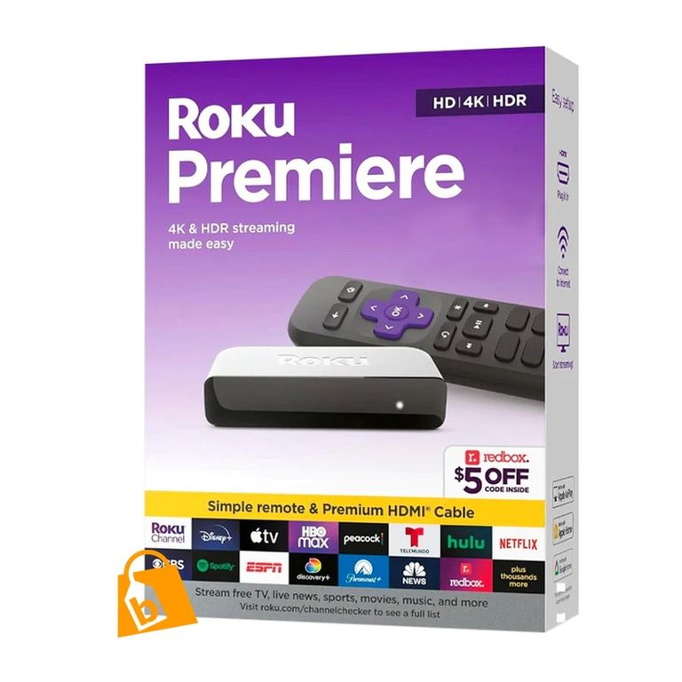 ROKU Reproductor Streaming Premiere 3920RW 4K HDR Control Remoto