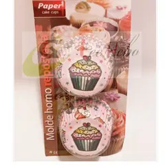 GENERICO - Capsula Cupcake 12cm Para 100 Pcs Reposteria_