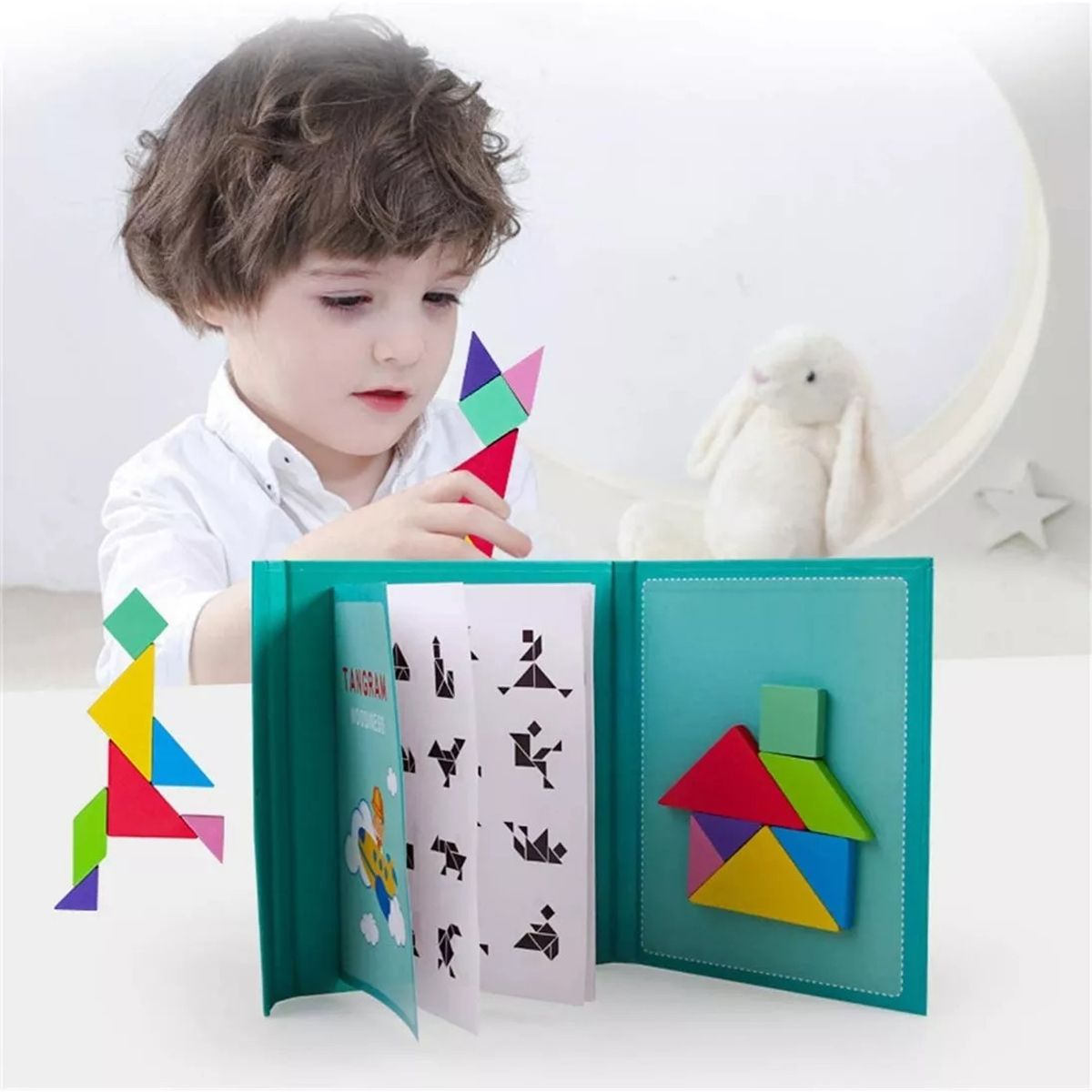 GENERICO - Tangram Puzzle Rompecabezas Magnético Juego De Rompecabezas