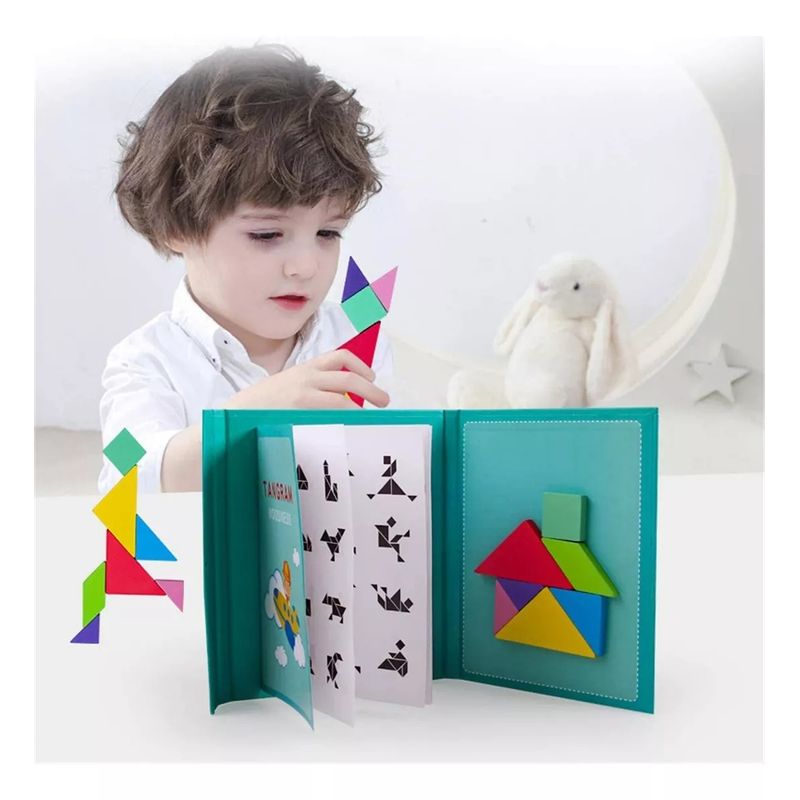 GENERICO - Tangram Puzzle Rompecabezas Magnético Juego De Rompecabezas