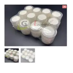 GENERICO - Capsula Cupcake 8cm 1200 Capsulas Blanca