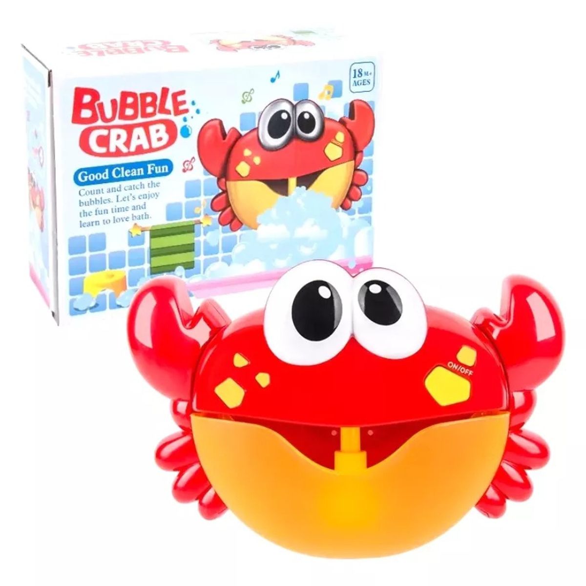 GENERICO - Juguete Cangrejo Burbujas De Baño Tina Para Bebes