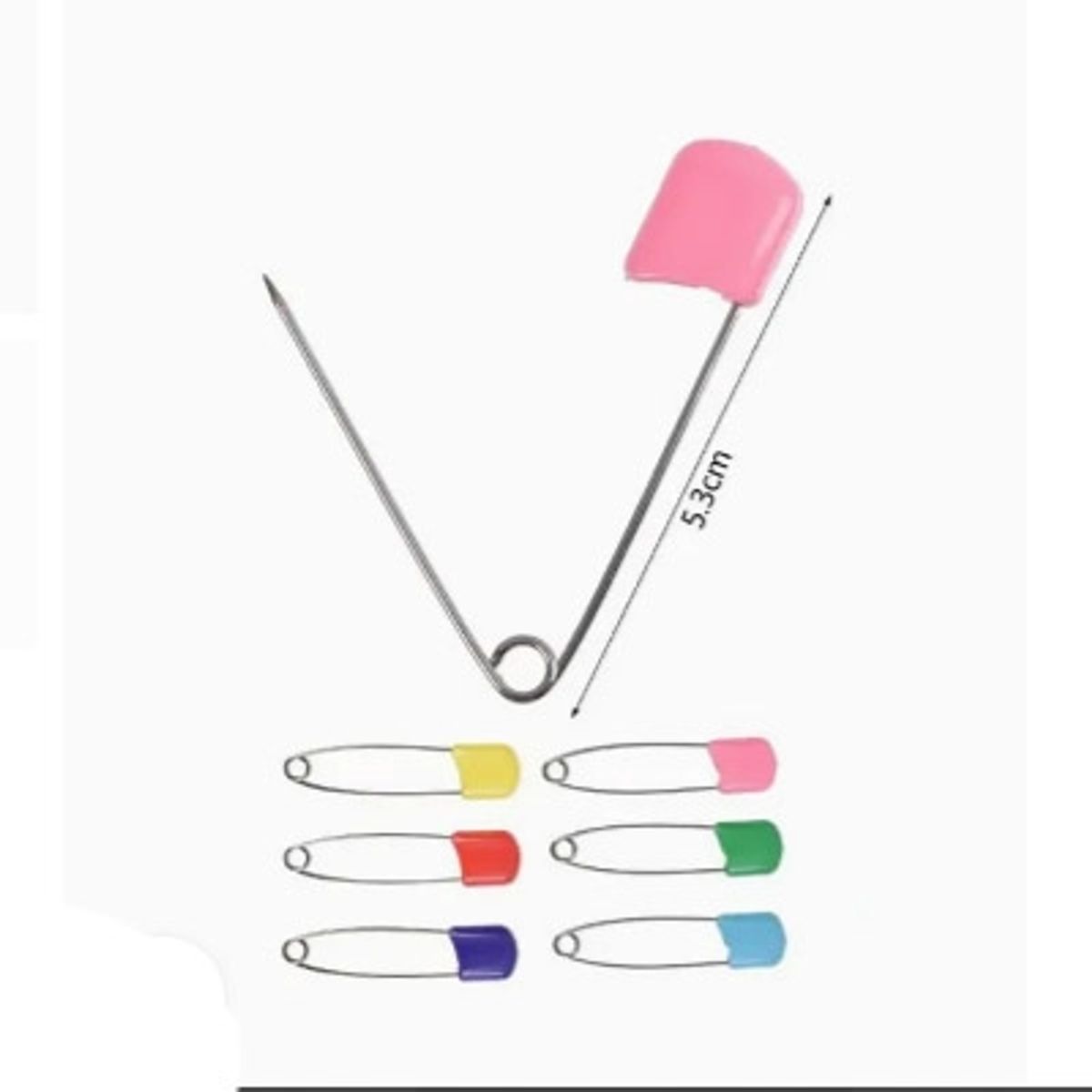 GENERICO - Alfileres Curvos de  6 Colores