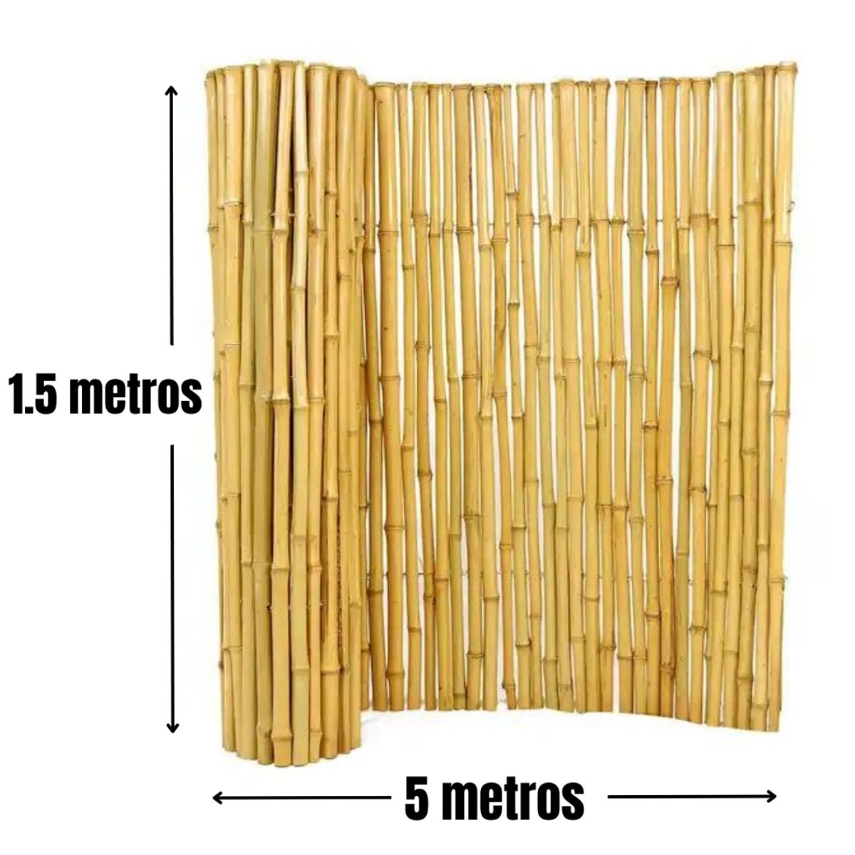 GENERICO - Cierre de bambú alta calidad 150X500 cm