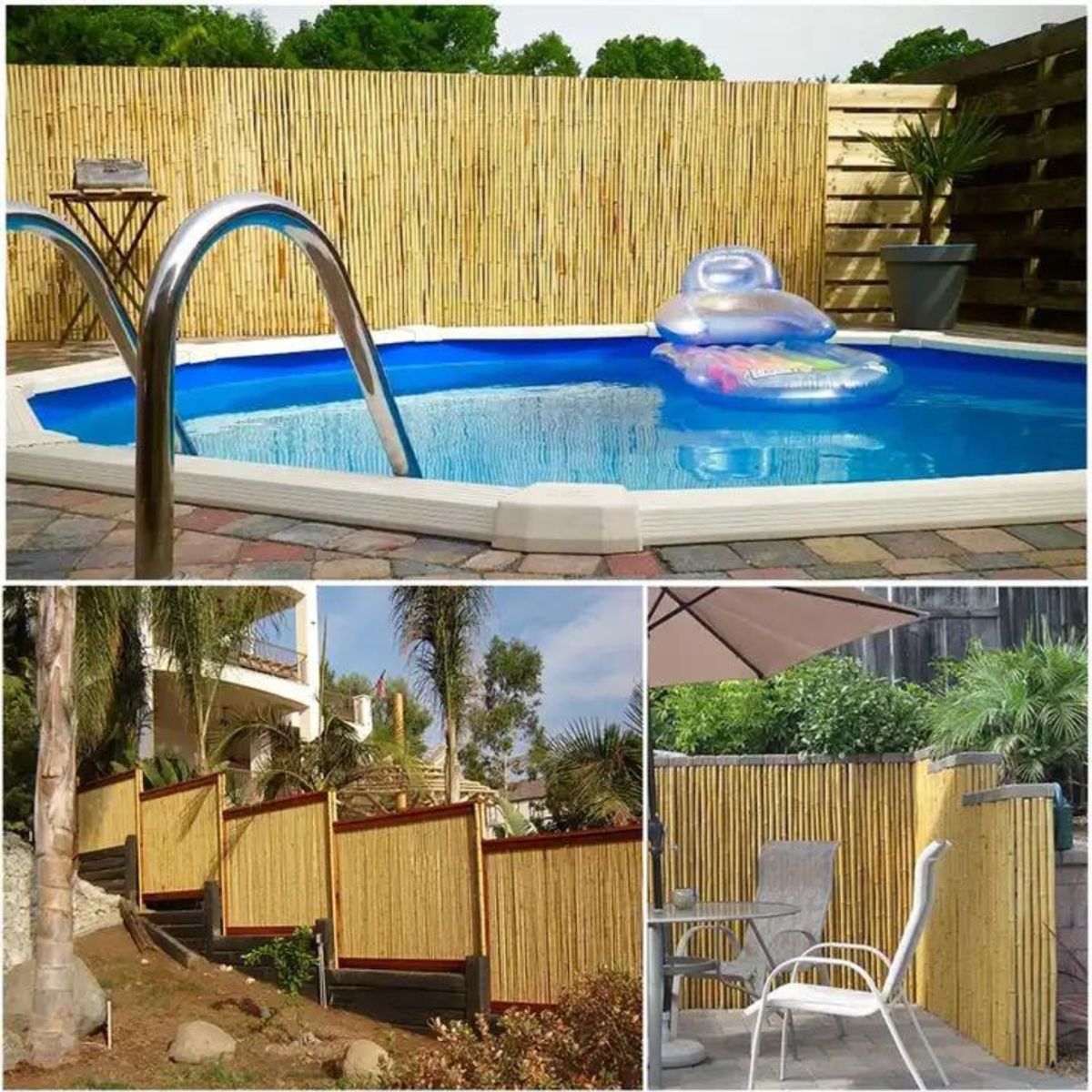 GENERICO - Cierre de bambú alta calidad 150X500 cm