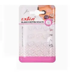 GENERICO - Botón Blanco Oculto Transparente