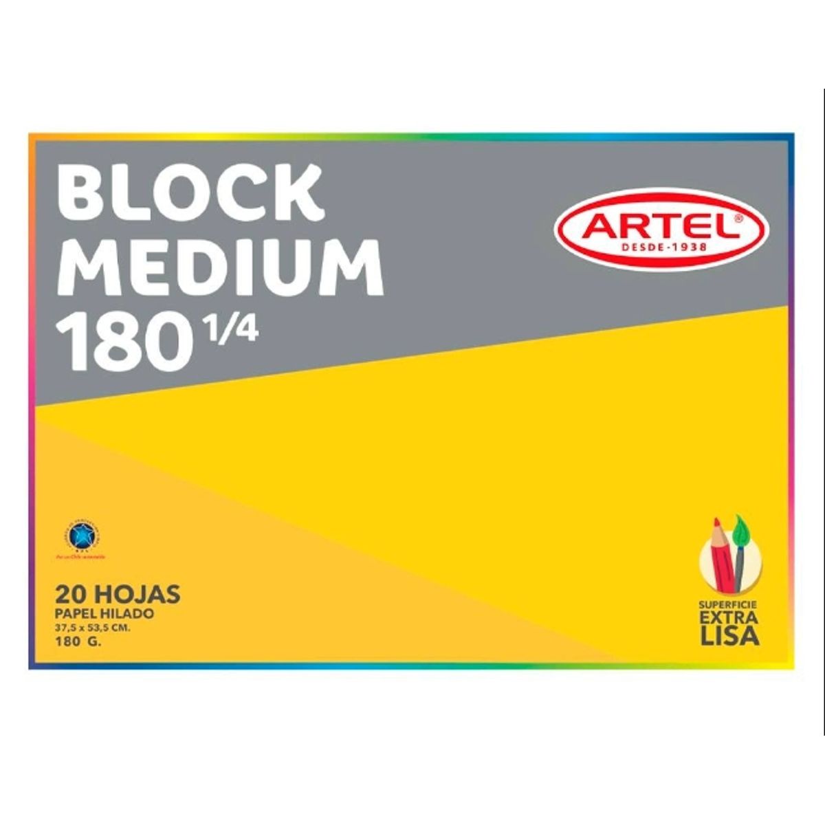 GENERICO - Block De Dibujo Medium De 20 Hojas
