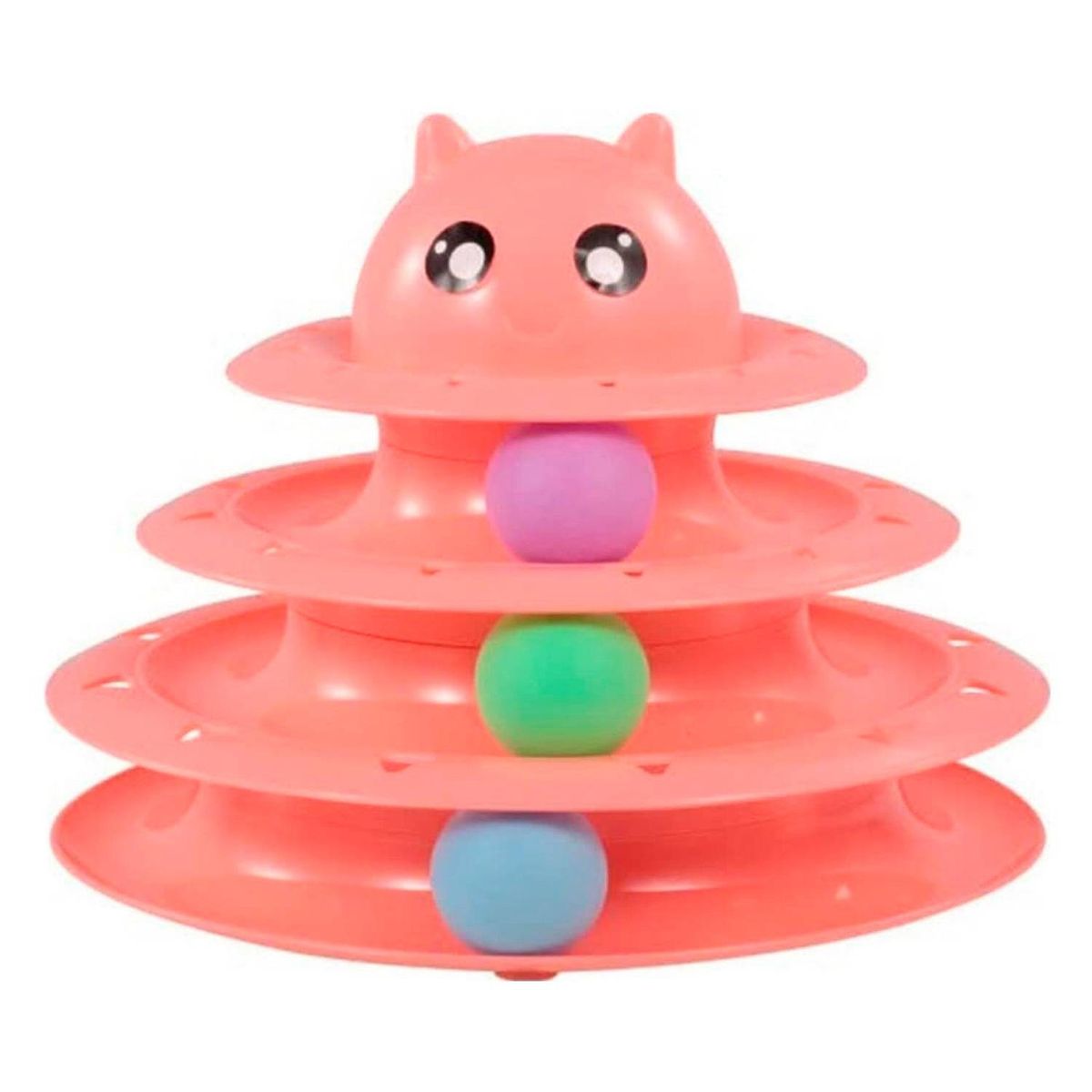 GENERICO - Juguete Para Gatos Mascotas 3 Niveles Con Pelotas