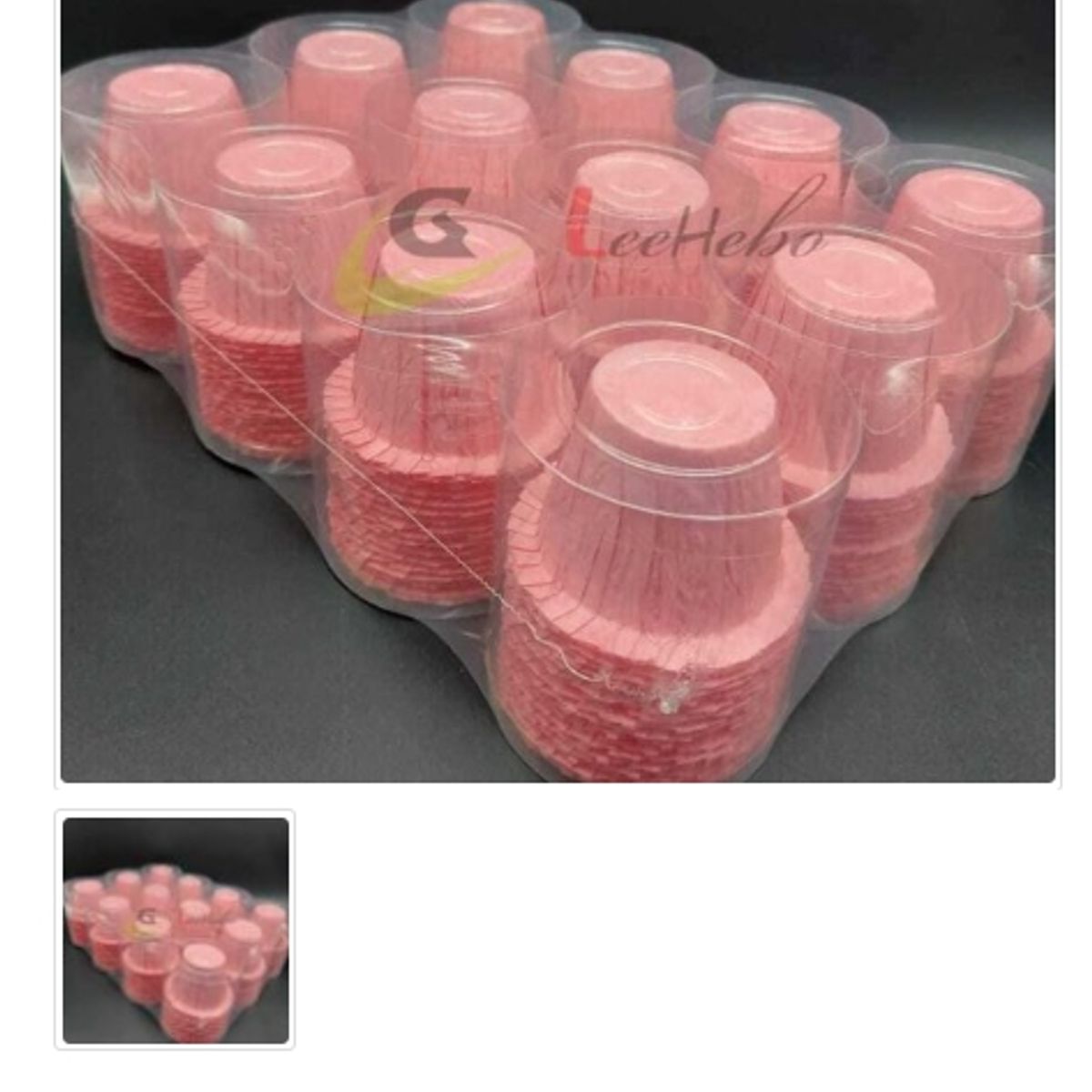 GENERICO - Capsula Sombrero De Papel Para Muffins Rosado