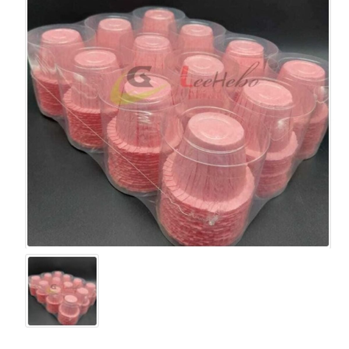 GENERICO - Capsula Sombrero De Papel Para Muffins Rosado