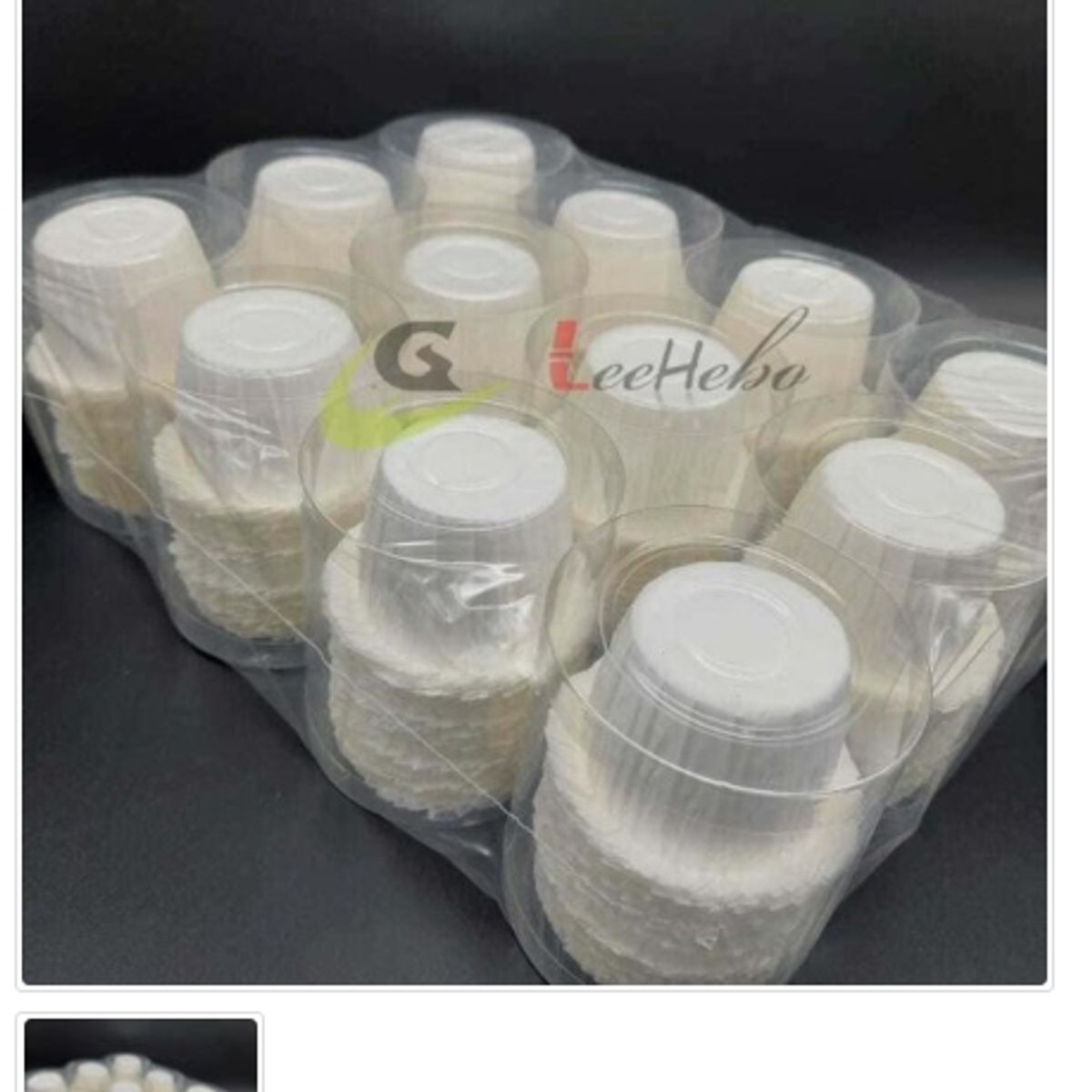GENERICO - Capsula Sombrero De Papel Para Muffins Blanco