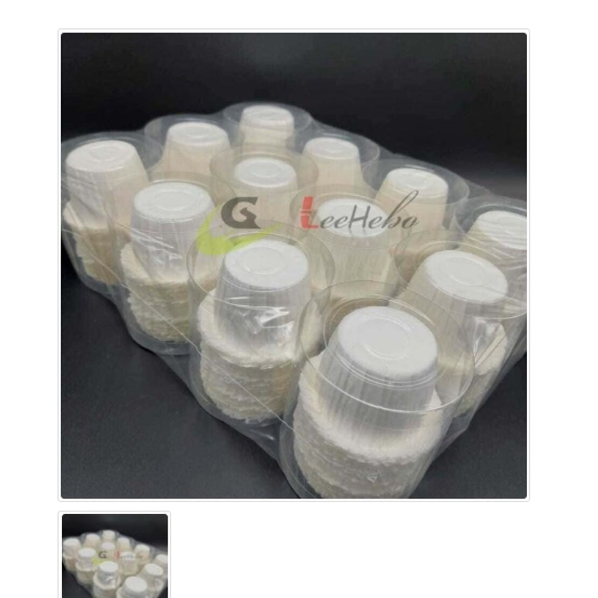 GENERICO - Capsula Sombrero De Papel Para Muffins Blanco