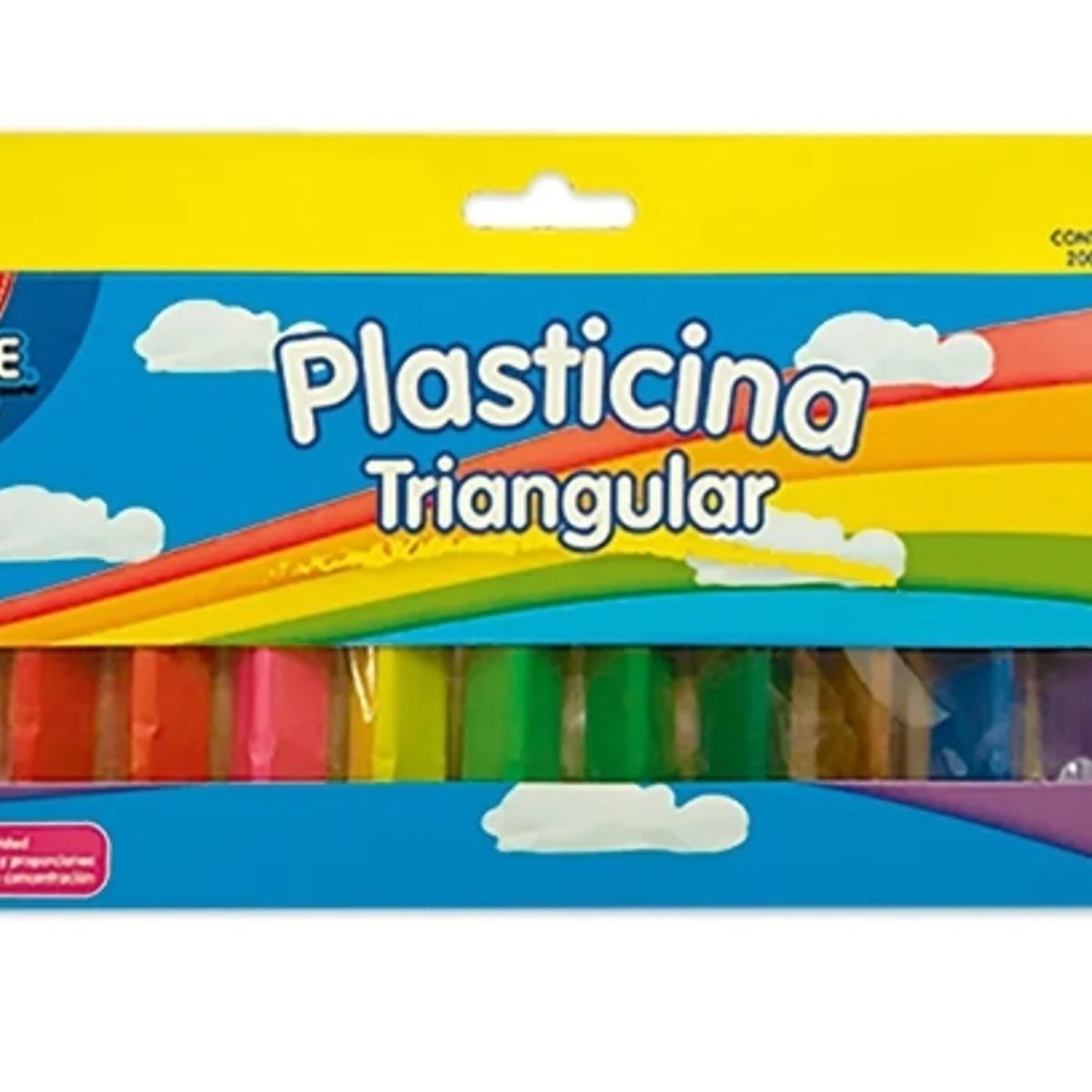 GENERICO - Plastilina Triangular Multicolor 12 Unidades