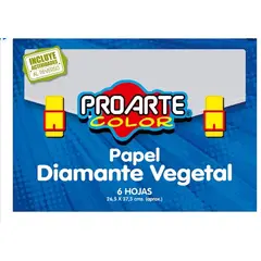 GENERICO - Papel Diamante Vegetal 6 Hojas Azul ProArte Color