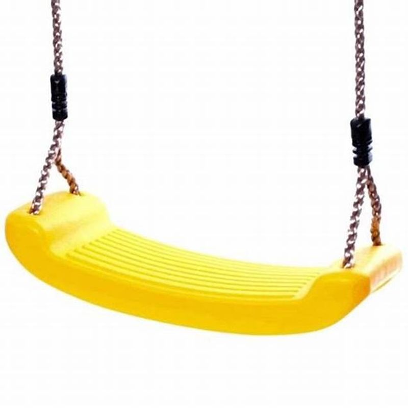 GENERICO - Columpio Ajustable Para Niños Asiento Giratorio AMARILLO
