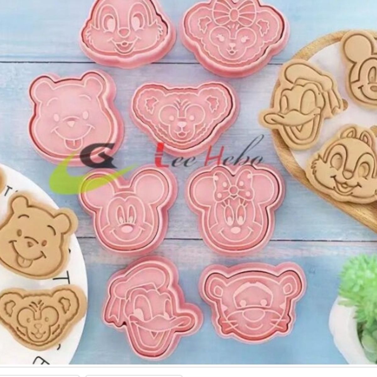 GENERICO - Cortador De Galletas 8 Piezas De Plástico Figuras