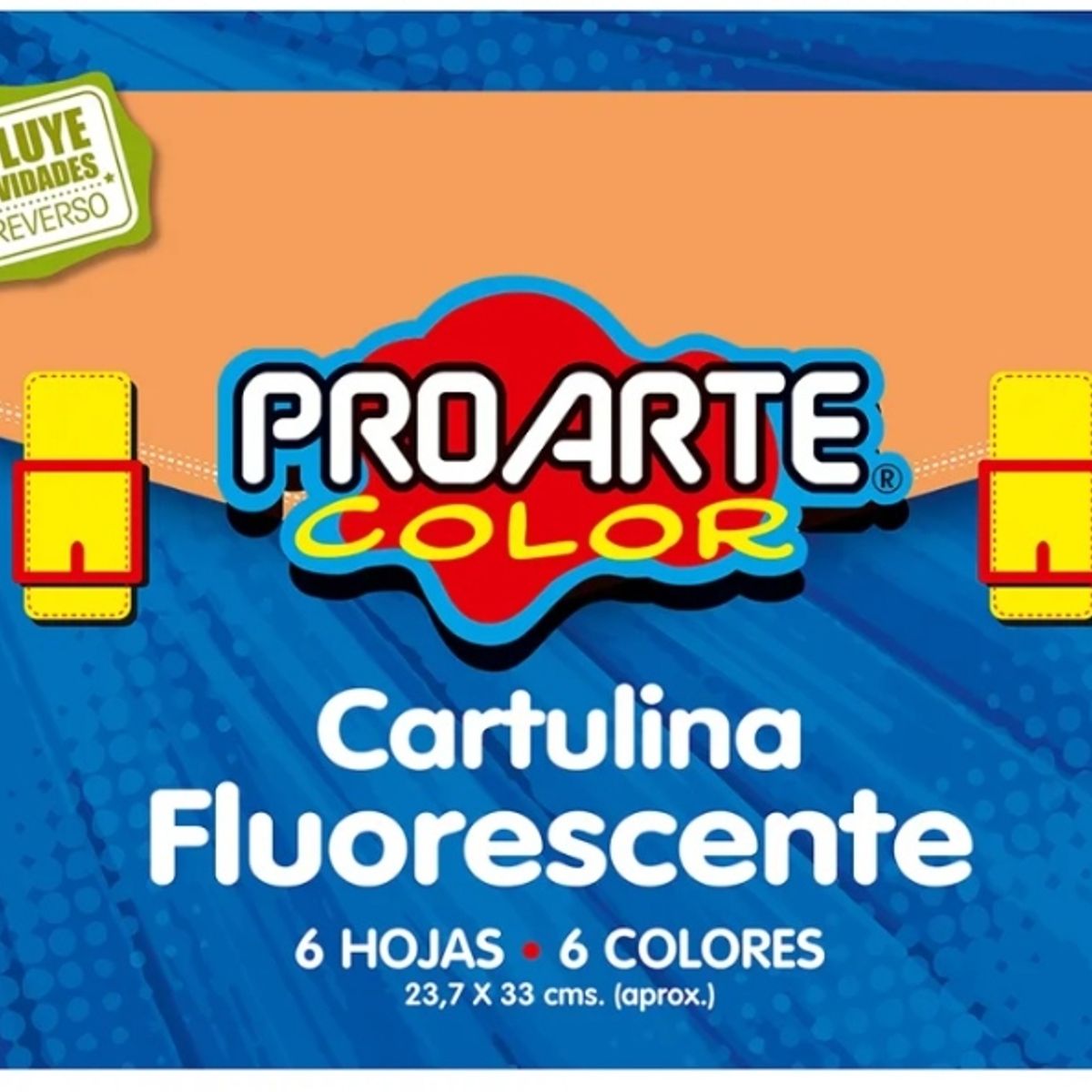 GENERICO - Cartulina Fluorescente 6 Hojas ProArte Color