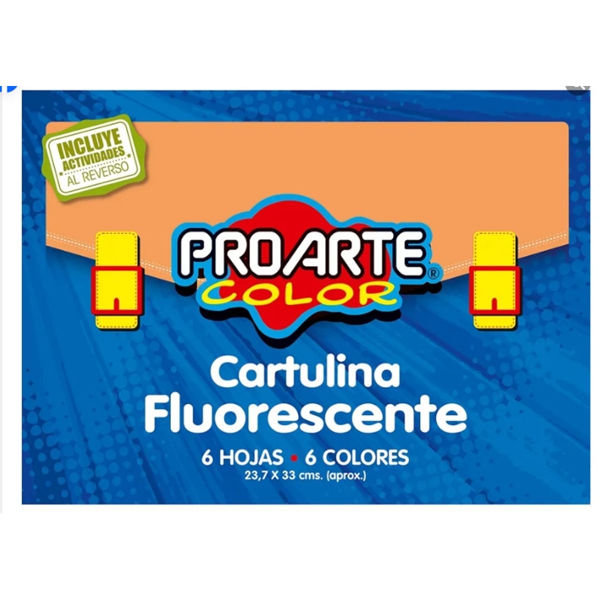 GENERICO - Cartulina Fluorescente 6 Hojas ProArte Color