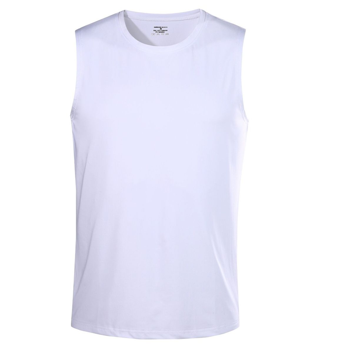 ANDESLAND OUTDOOR APPAREL - Camiseta Musculosa Dryfit Deportiva Holgada Hombre Blanco