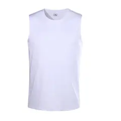 ANDESLAND OUTDOOR APPAREL - Camiseta Musculosa Dryfit Deportiva Holgada Hombre Blanco