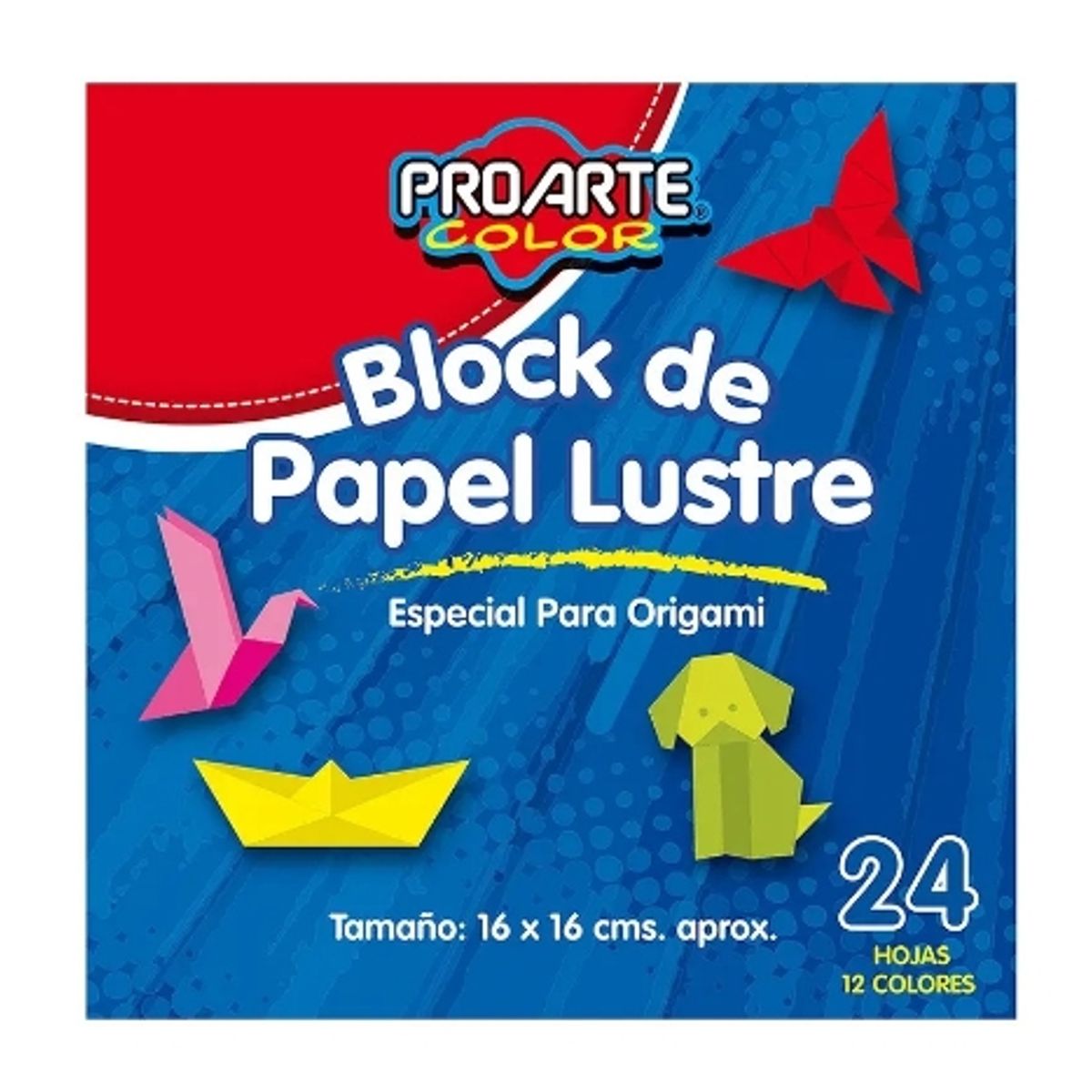GENERICO - Block De Papel Lustre Especial Para Origami 24 Unidades